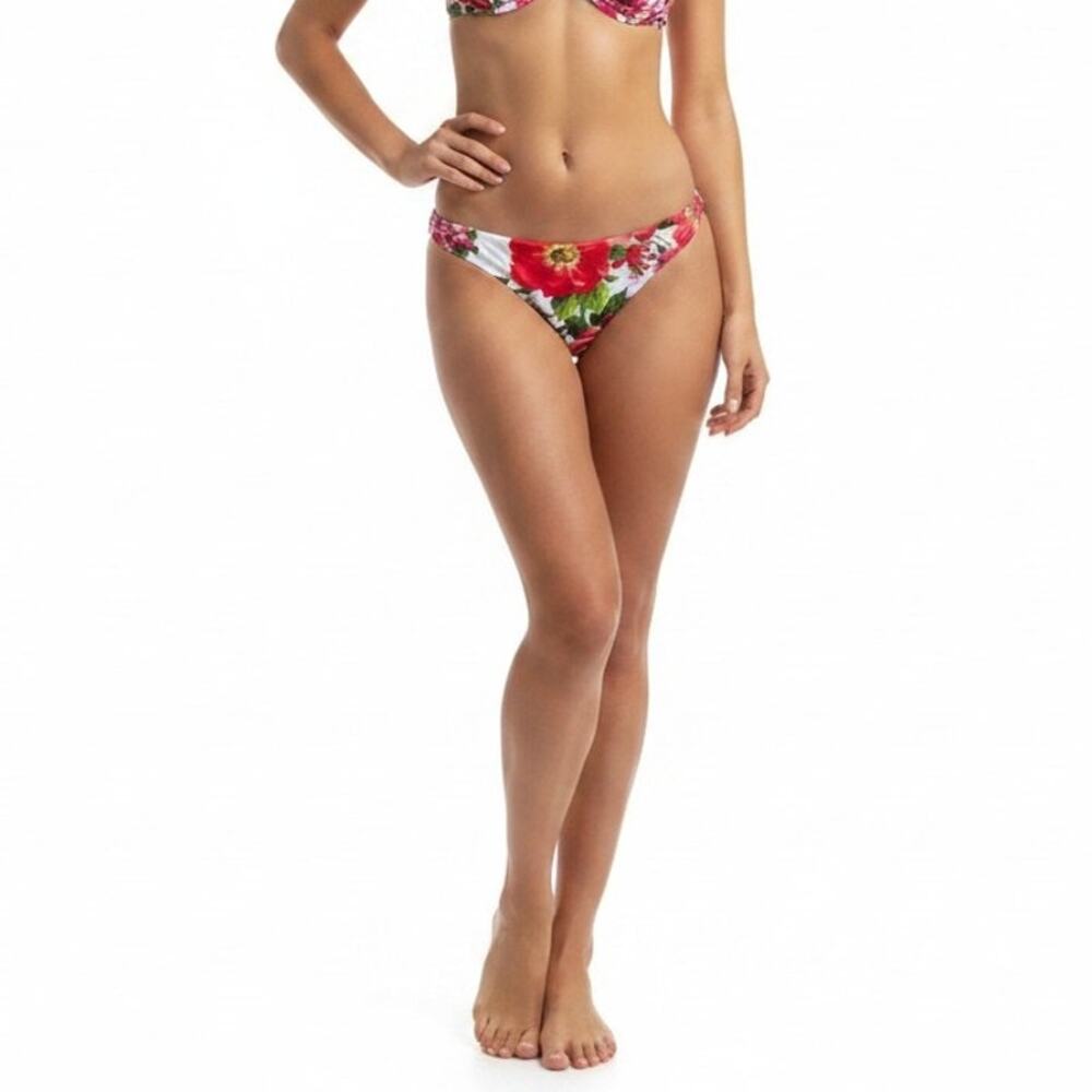 MILLY Roses Print St. Lucia Bikini Bottom, US0-US2